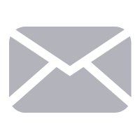 E-Mail-Symbol: graues Briefumschlag-Icon
