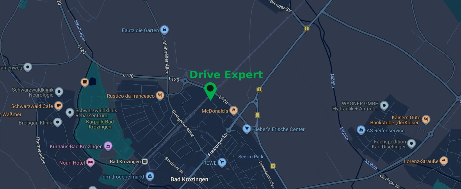 Karte: Drive Expert, Norsinger Straße 16, 79189 Bad Krozingen